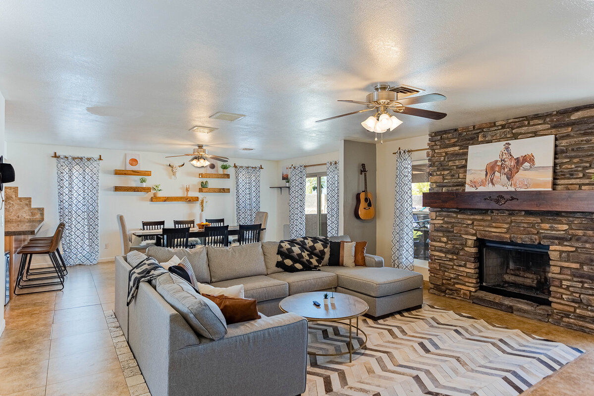 Living and dining area